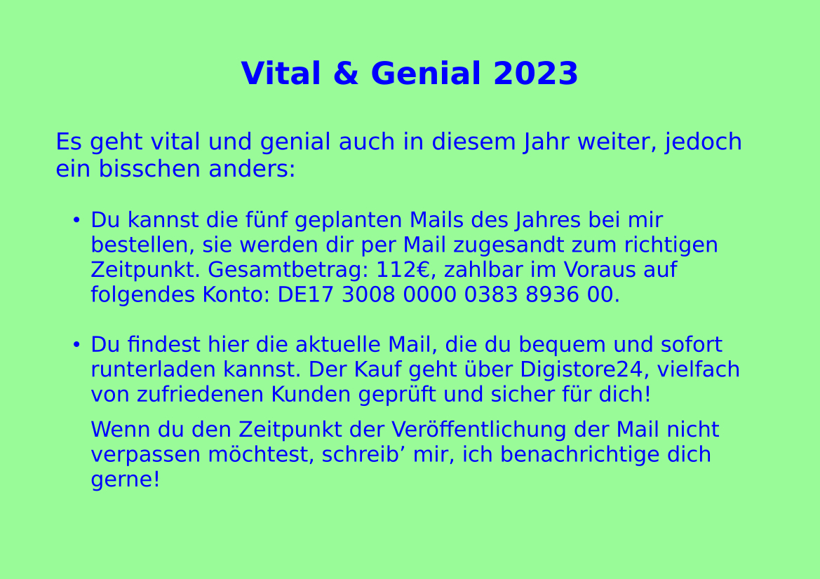 Vital & Genial 2023